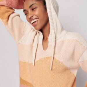 Beach Surf Sweater Hoodie - Marled Mountains -  Lg